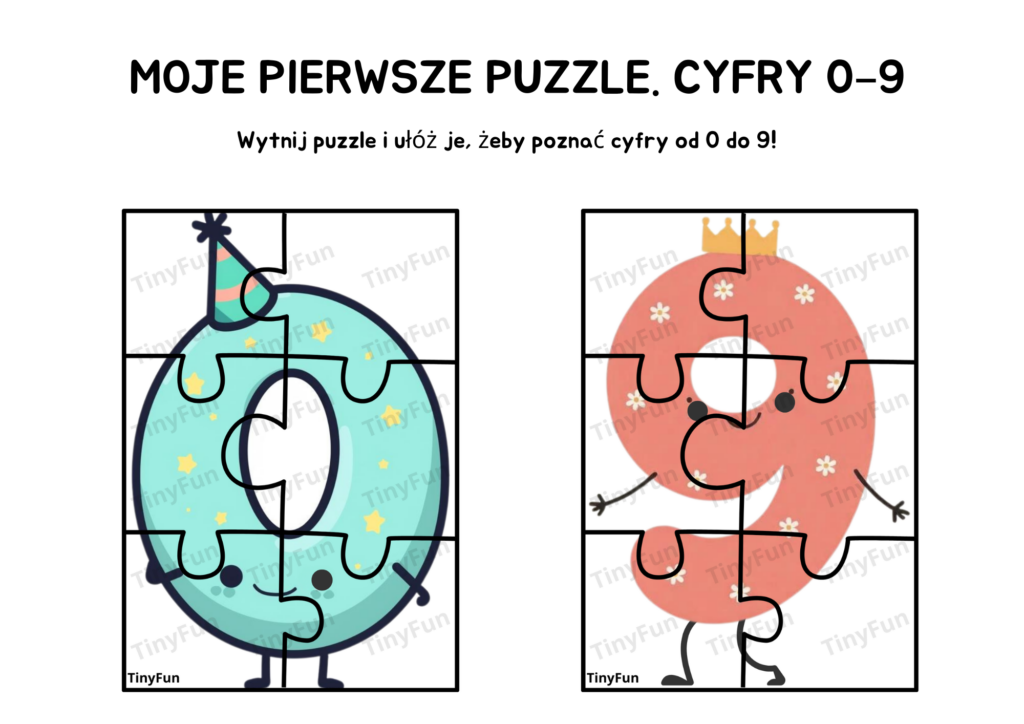 moje pierwsze puzzle. cyfry 0–9 zdj główne